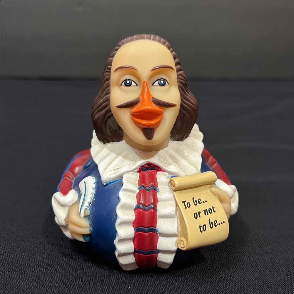 William Shakespeare Rubber Duck Bath Toy Collectible 2001 CelebriDucks